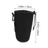 HOMOBABE 2pcs Xl Neoprene Camera Lens Pouch Bag Shockproof Thermal Insulation Protector for Lens Drawstring Design for and Professional Photography Accessories view 2