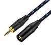 bodateng XLR to 3.5mm Aux Audio Cable Unbalanced 3.5mm 1/8 Inch Male to XLR 3-Pin Male Adapter Auido Cord for PC Phones Amplifier(Black,1m) view 1