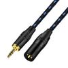 bodateng XLR to 3.5mm Aux Audio Cable Unbalanced 3.5mm 1/8 Inch Male to XLR 3-Pin Male Adapter Auido Cord for PC Phones Amplifier(Black,1m) view 2