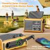 Raynic NOAA Weather Radio 12000mAh, Emergency Weather Radio with 2X Faster Solar & Hand Crank Charging, 5W Flashlight, Reading Lamp, Cell Phone Charger, SOS for Hurricane, Storm, Camping view 3