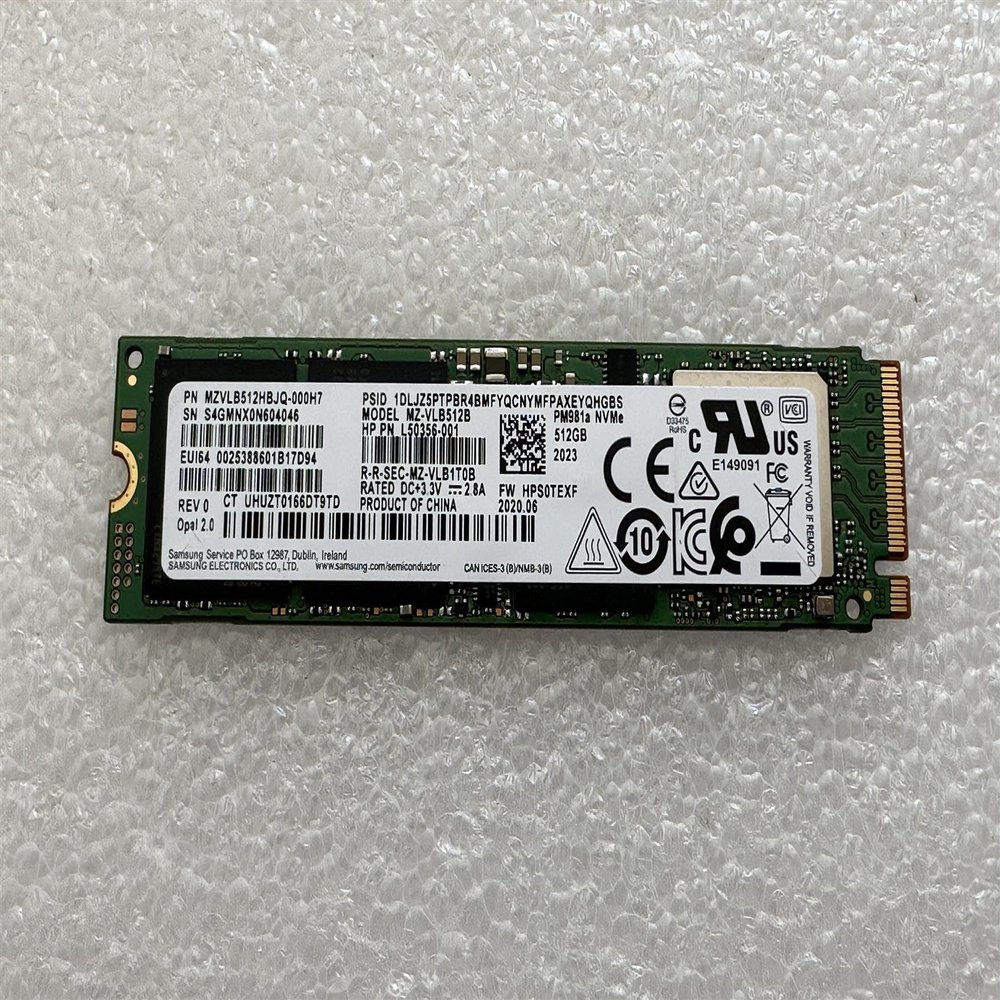 For Samsung H p L13671-001 MZVLB512HBJQ SSD 512GB PM981A NVMe SSD Solid State Drive