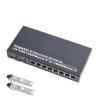 WSOLDMA Gigabit SFP Media Converter - 2 SFP to 8 RJ45 Transceiver, 10/100/1000M Fiber Optic Switch with 3KM/20KM LC/SC SFP Module (1PCS & SC 20KM Kit) view 1