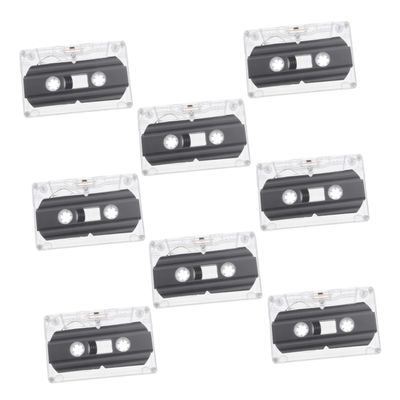 SUPVOX 30-Minute Blank Cassette Tapes for Audio Recording DIY Retro Music Speech Messages with Hard Case for Teaching Vintage Parties
