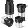 Alstar Telescope Accessory Kit 1.25 Inch, 6mm 12.5mm 32mm Plossl Eyepiece Telescope Lense with Barlow Lens 2x Includes T2 Camera Connecting End, FMC Telescope Accessories with Standard Filter Threaded view 1