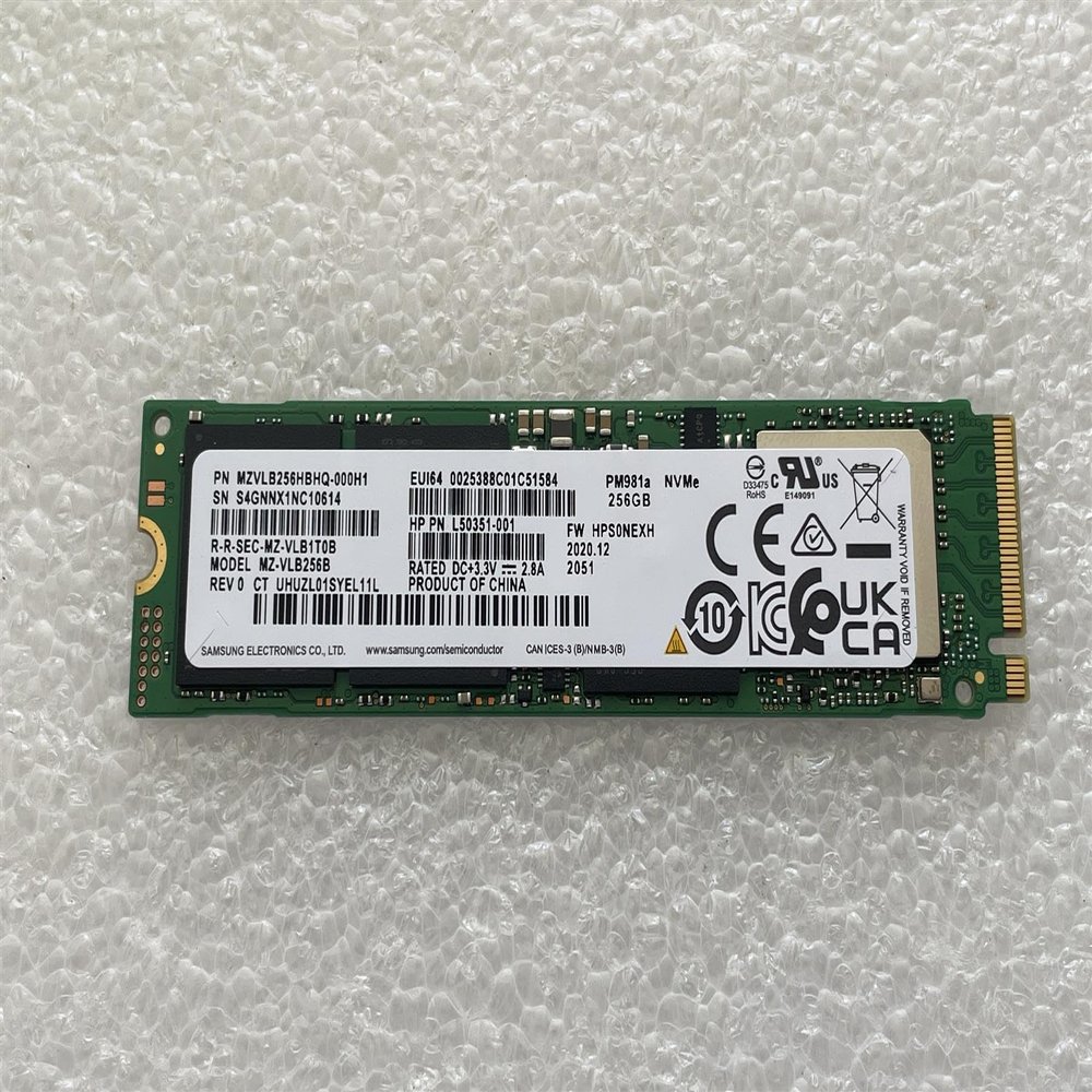 For Samsung H p L76876-001 PM981A NVMe 256GB SSD Solid State Drive M.2 MZLVB256HBHQ