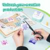 Phomemo Sticker Printer- T02 Print Pods Mini Sticker Printer Maker with Transparent Single-Color Sticker Pink, Blue, Green view 4
