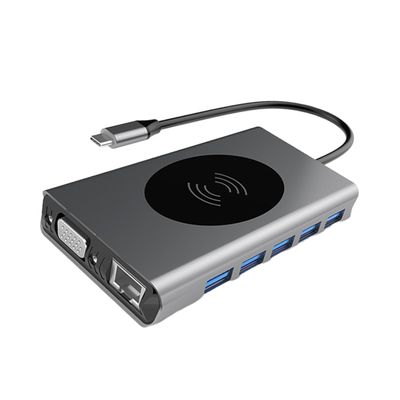 Gadpiparty Type-c to USB Hub Resolution Pd Charging Hub Reader Audio Docking Station USB Ports