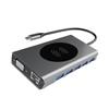 Gadpiparty Type-c to USB Hub Resolution Pd Charging Hub Reader Audio Docking Station USB Ports view 1