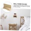 ARTIBETTER Phone Wall Mount Remote Holder Wall Mount Phone Holders Charging Station Organizer Shelves for Bedroom Stick Shelf view 3
