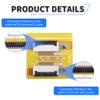 FOCMKEAS FFC FPC Extension Board,0.5 Pitch to 0.5 Pitch 12 Pin to 12 Pin Single Side PCB Extend Zip HDD Connector for DVD 3D Printer Laptop view 3