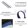 Consumable Parts of The Binding Machine - 10-Hole Folder 3/5 7.5/10 12.5/15 17.5 20mm Black Blue White Clip, Suitable for Office School documents,White,3mm (Black 15mm) view 2
