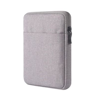 Sleeve Case Bag, Protective Nylon Cover Compatible with 6" - 7" E-Reader, Light Grey (Light Grey)
