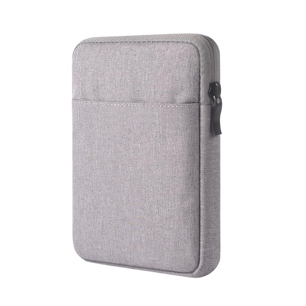 Sleeve Case Bag, Protective Nylon Cover Compatible with 6" - 7" E-Reader, Light Grey (Light Grey)