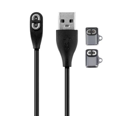 Charging Cable for Shokz Openrun/Openrun Pro/Opencomm/OpenRun Mini & Aftershokz Headphones Aeropex AS800 with USB C Adapter, 3.3ft USB Magnetic Charger Cord for Shokz Bone Conduction Headphones