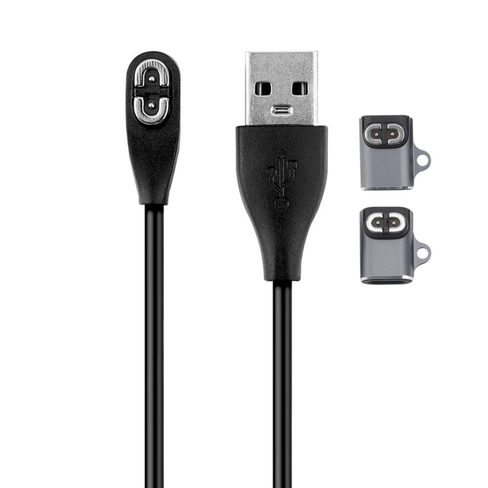 Charging Cable for Shokz Openrun/Openrun Pro/Opencomm/OpenRun Mini & Aftershokz Headphones Aeropex AS800 with USB C Adapter, 3.3ft USB Magnetic Charger Cord for Shokz Bone Conduction Headphones