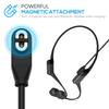 Charging Cable for Shokz Openrun/Openrun Pro/Opencomm/OpenRun Mini & Aftershokz Headphones Aeropex AS800 with USB C Adapter, 3.3ft USB Magnetic Charger Cord for Shokz Bone Conduction Headphones view 2
