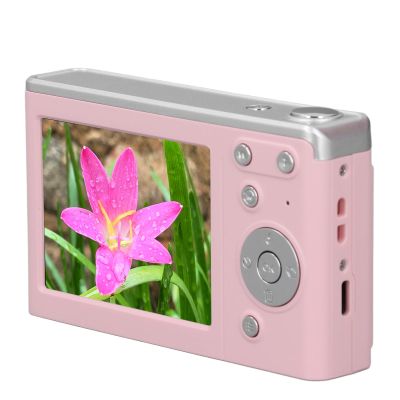 4K Digital Camera for Photography 50MP, Auto Focus & 16X Digital Zoom Point and Shoot Camara, Anti Shake, Built in Fill Light, for Teens Beginner Adult (Pink)