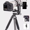 Tripod Head, Professional Heavy Duty Aluminum Alloy 360 Panoramic Gimbal with for Standard Quick Release Plate, for DSLR Cameras Telephoto Lenses view 4