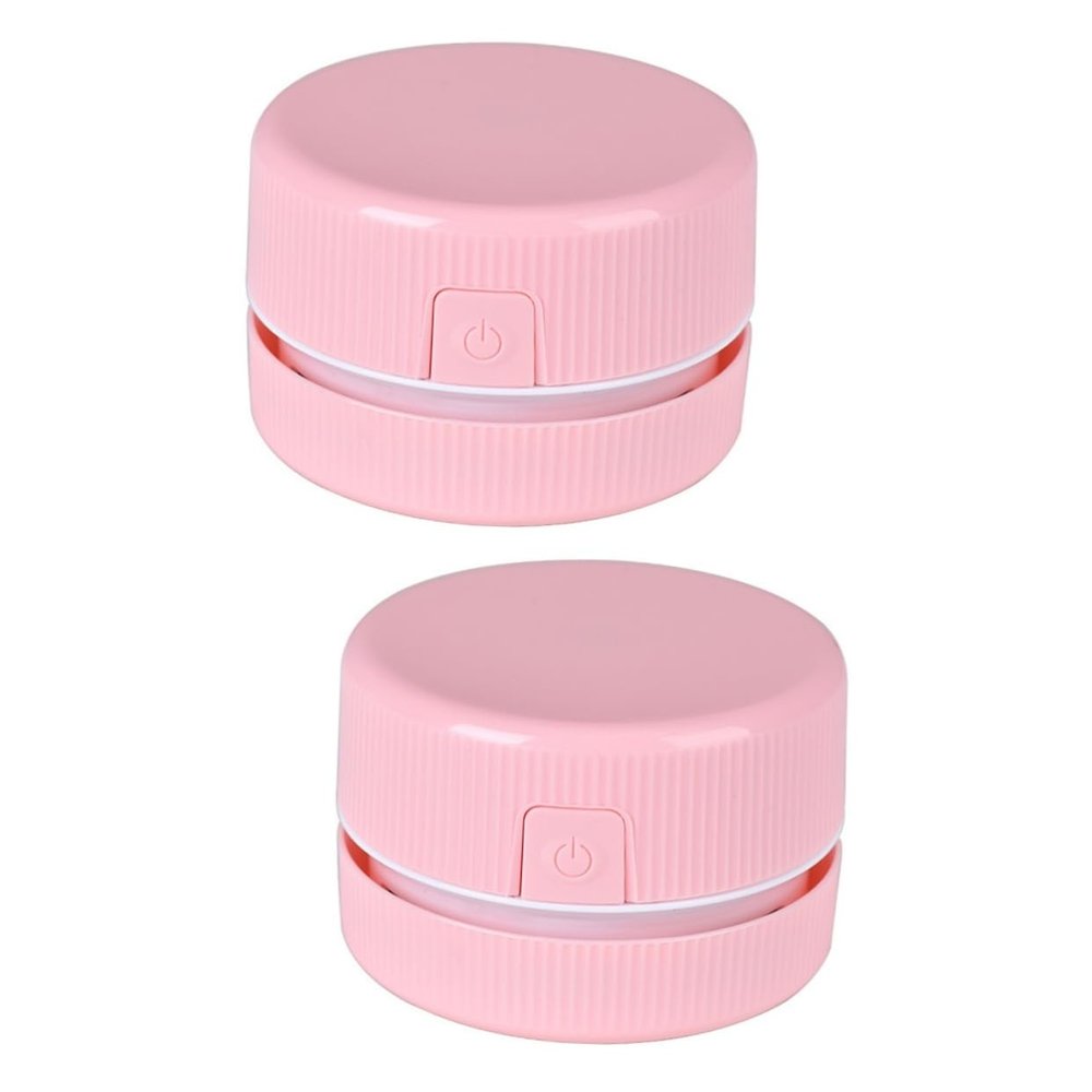 ARTIBETTER 2pcs Portable Handheld Vacuum Cleaner for Desktop and Car Mini Cordless Crumb Sweeper for Use Compact and Stylish Design for Quick Cleanups