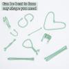 24PCS 4-Inch, 12-Inch, 18-Inch Silicone Cable Ties, Bendable Rubber Twist Ties, Reusable Twist Ties for Cords, gear ties for Organizing, Bundling (Mint Green) view 3