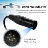 WODASEN 6-Pin Lemo Bose A20 A30 Headset to 5-Pin Airbus XLR Male Plug Adapter Aviation Headsets Adaptor Cable for Pilot Aircraft Airplane Headphones Converter Extension Connector view 2
