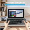 Yoidesu Wireless Touch Keyboard, 2.4G Bluetooth Dual Mode 78 Keys Desktop Wireless Keyboard with Built in Multi Touch Touchpad, Multimedia Hotkey, 7 Color Backlight view 2