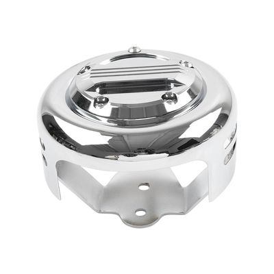GZYF 5 Hole Point Cover Horn Cover Chrome Iron & Aluminum for Harley for Softail FXST for Touring FLHT Dyna XL 1 Pc