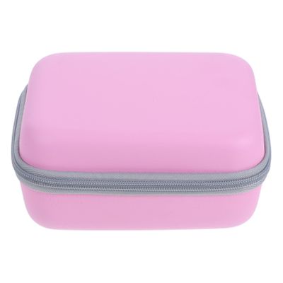 LOORGVEL EVA Camera Bag for Kids Portable Digital Camera Storage Case Shockproof Carrying Pouch for Mini Label Printer Travel-Friendly and Scratch-Resistant Rosy