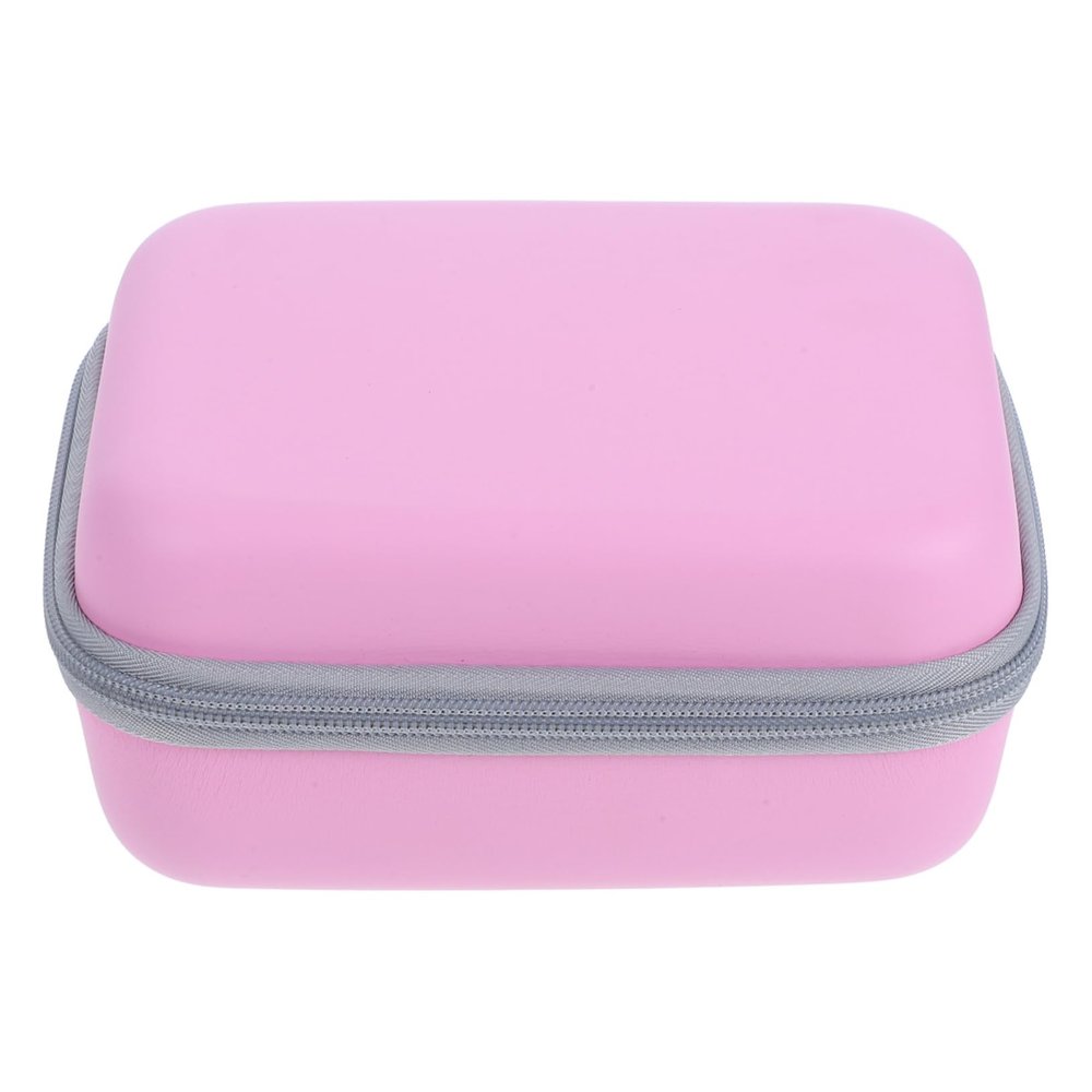 LOORGVEL EVA Camera Bag for Kids Portable Digital Camera Storage Case Shockproof Carrying Pouch for Mini Label Printer Travel-Friendly and Scratch-Resistant Rosy