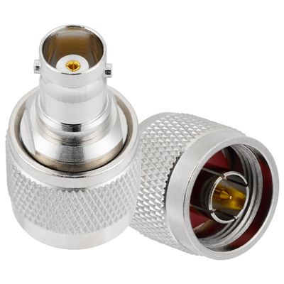 POBADY 2PCS N Male to BNC Female RF Coaxial Adapter 50 Ohm N to BNC Antenna Adapter for Radio Antenna Extension Cable