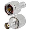 POBADY 2PCS N Male to BNC Female RF Coaxial Adapter 50 Ohm N to BNC Antenna Adapter for Radio Antenna Extension Cable view 3