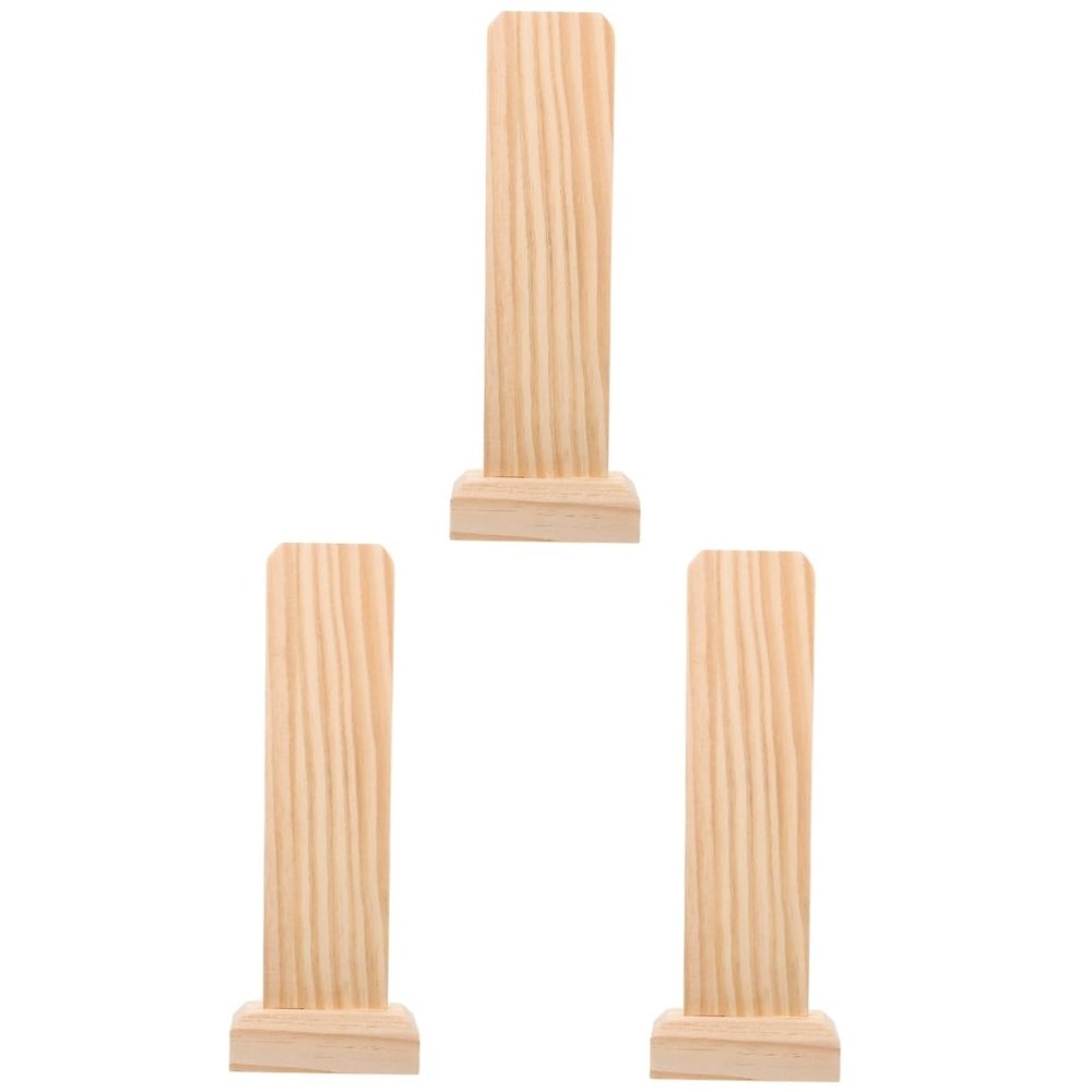 Alipis 3pcs Wooden Temple Tablet Frame for Ancestral Memorial Chinese Altar Decor Memorial Wall Plate Haunted House Prop Crafted from Wood