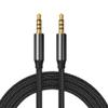YWZBQL Wen ST Gold Plated 3.5mm to 3.5 mm TRRS 4 Pole Long Aux Cable for Headset Microphone Car Music HiFi Stereo Sound Audio Connector(Grey,1m) view 2