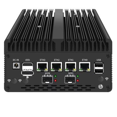 Fanless Mini PC I7-13620H with DDR5 M.2 Nvme 4*i226 2.5G LAN,USB,HDMI,DP,Type-c,Intel 82599ES 2 * 10G SFP+,WiFi,Micro Router Appliance, AES-NI, OPNsense,NO RAM NO SSD