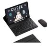 Computer Protective Case Stand, for Galaxy Tab S7S8S9FE Tablet Case, Wireless Keyboard Holster, with TPU + ABS Anti-Fall, Wear-Resistant, Material 3 pcs. (for Tab S7/S8 Black) view 1