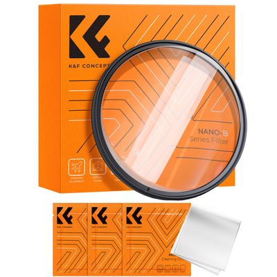 K&F CONCEPT 82mm Bilateral Blur Ghost Motion Filter Super Speed Effects for Camera Lens Clear Optical Glass with Cleaning Cloth