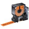 KCMYTONER 1 Pack Compatible for Dymo Rhino 18436 3/4" 19mm Black on Orange Vinyl Permanent Industrial Label Tape for Rhino 4200 5000 5200 6000 and 3M Label Maker view 1