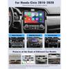 4+64G Android 13 Car Radio for Honda Civic 2016-2020, 9 Inch Touch Screen Radio for Honda Civic Head Unit 2016 2017 2018 2019 2020 with Wireless Carplay Android Auto Bluetooth GPS AHD Backup Camera view 3