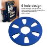 1/4 10.5 Inch Empty Takeup Reel, 6 Hole Aluminum Alloy, Universal Opening for Sound Tape Machines (Blue) view 3