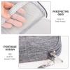 4Pcs Portable Cable Organizer Bag Small Electronic Cable Organizer Pouch Waterproof Electronics Accessories Organizers Pouch Cables Bag Travel Digital Storage Bags for Power Bank Charger Card, Grey view 2