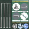 LXLZYXSF Galvanized Steel Surveillance Camera Pole Post, Universal Bracket for Various Monitoring Cameras, 19.6' 18' 16.4' 14.8' 13' 11.4' 9.8' 8.2' High Stand, Backyard Highways(Tall 13ft/4m) view 2