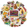 100Pcs Mexican Theme Stickers,Mexico Travel Culture Stickers Landmark Symbol Sticker for Mexican Souvenirs Lover National Day Party Gift Bottle Laptop Phone Case Decor view 1