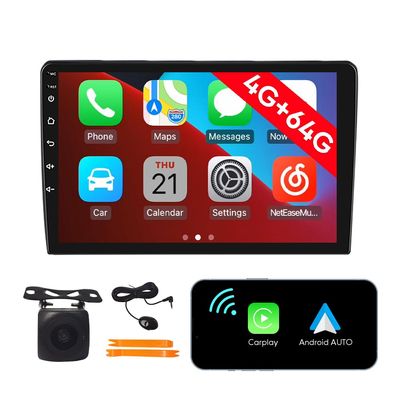 [4G 64G] Android Car Stereo FM Radio Carplay Android Auto 9" Touchscreen Headunit Media Player with Backup Camera for Chevrolet Captiva 2006 2007 2008 2009 2010 2011