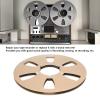1/4 10.5 Inch Empty Takeup Reel, 6 Hole Aluminum Alloy, Universal Opening for Sound Tape Machines (Gold) view 4