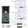 4-Unit Home Apartment Visual Intercom Doorbell System,7" LCD Screen Bus 2pin Wired Video Door Phone Kit,for Home Night Vision+ Cathode Lock(1 Doorbell+4 Monitor) view 4