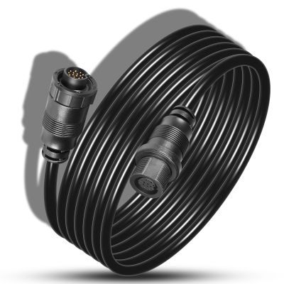 Bzumperyz 720106-1 EC M3 14W10 Transducer Extension Cable 14-pin Fit for Humminbird APEX XPLORE SOLIX and Onix Series Fish Finder Compatible with Built-in MEGA Imaging (10 Feet)