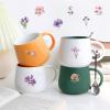 100PCS Cute Flower Transparent Stickers Pack,Aesthetic Pink and Purple Flower Decor for Laptop Gifts for Kids Teens Adults Waterproof Vinyl PET Nature Stickers for Notebook Phone Bike Party Favors view 3