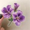 100PCS Cute Flower Transparent Stickers Pack,Aesthetic Pink and Purple Flower Decor for Laptop Gifts for Kids Teens Adults Waterproof Vinyl PET Nature Stickers for Notebook Phone Bike Party Favors view 4