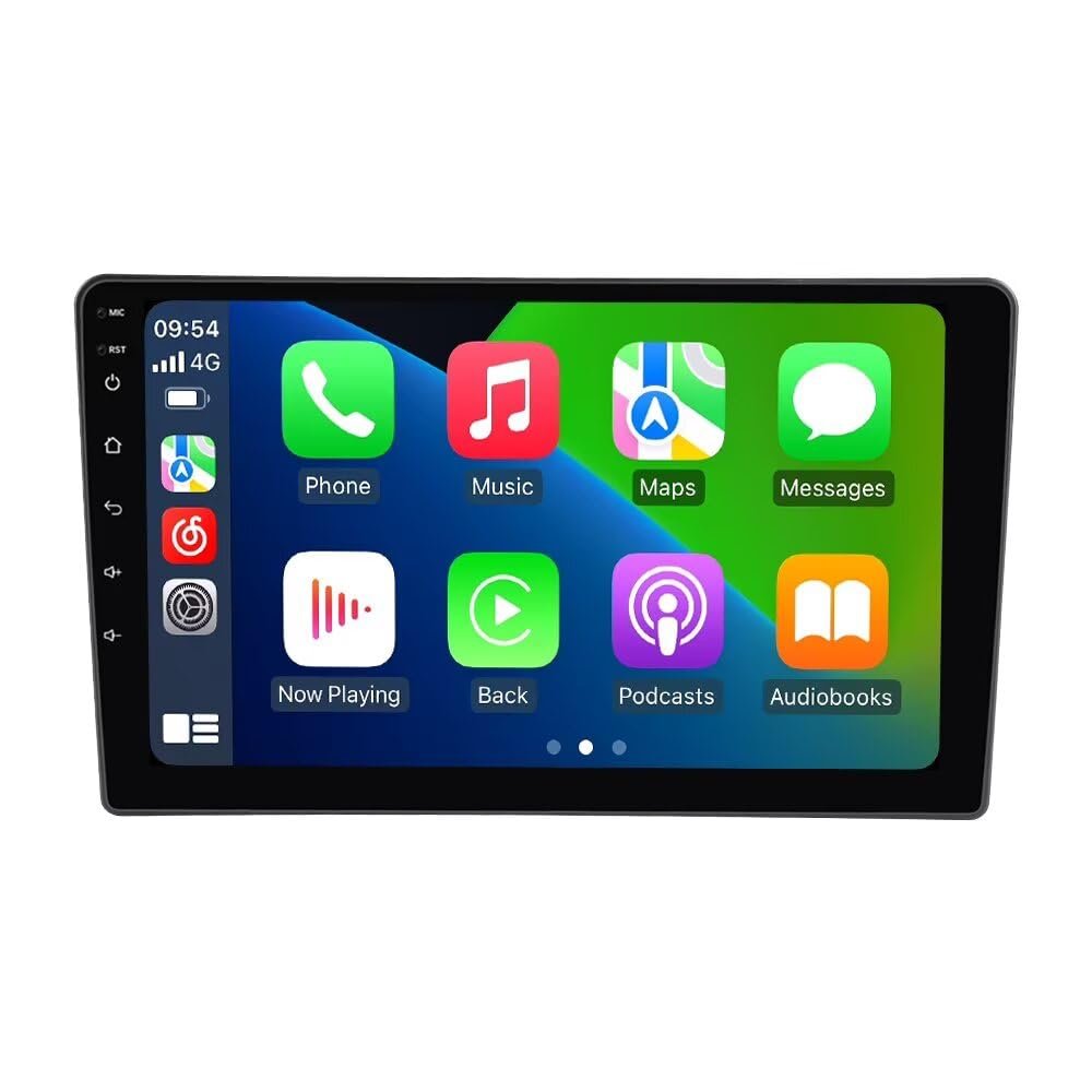 10.1" Touch Screen 8Core 4+64GB Car Radio Stereo for 2011-2016 Volkswagen Jetta S/SE Sedan Dash Kit, Android GPS Navigation Multimedia Player with Car-Play Android Auto/Rear View