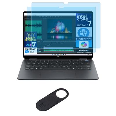 2-Pack Screen Protector for HP OmniBook Ultra Flip 2-in-1 14-fh Series (14t-fh000 14-fh0047nr 14-fh0013dx,etc) 14-inch Touchscreen Laptop 2026-2024, Eye Protection Anti-Blue Light Glare UV Filter